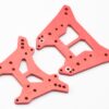 Arrma Kraton 6s BLX EXB V6 Front & Rear Shock Tower CNC 7075 T6 Red Aluminum MT