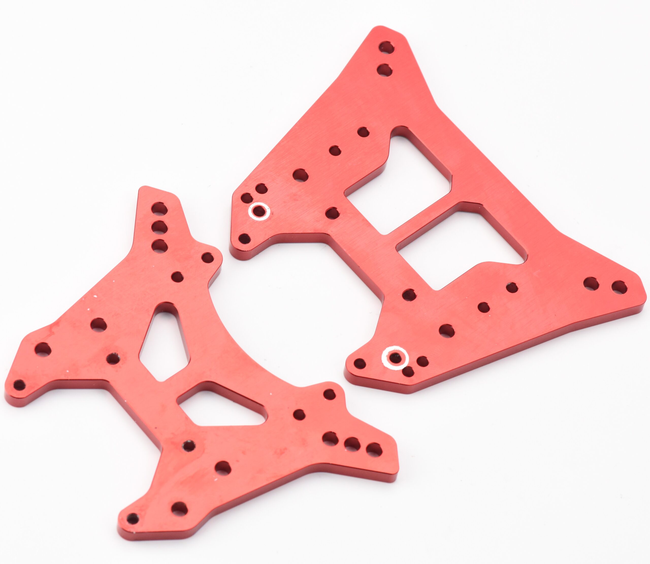 Arrma Kraton 6s BLX EXB V6 Front & Rear Shock Tower CNC 7075 T6 Red Aluminum MT