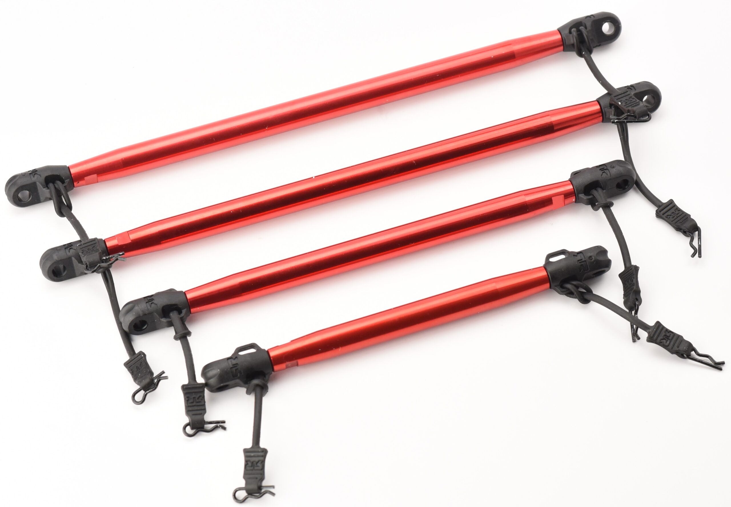 Arrma Kraton 8s EXB Brace Rods (2) KRATON 8S EXB - RED support Braces Bars center front rear Arrma 1/5 ARA5808V2