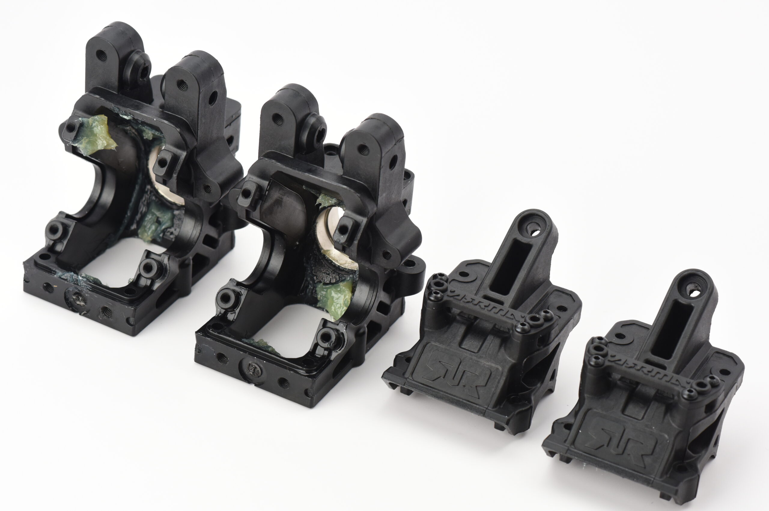 Arrma Kraton 8s EXB Diff Gearbox Case (4) KRATON 8S EXB GEARBOX CASE SET bulkhead Front & Rear outcast Arrma 1/5 ARA5808V2