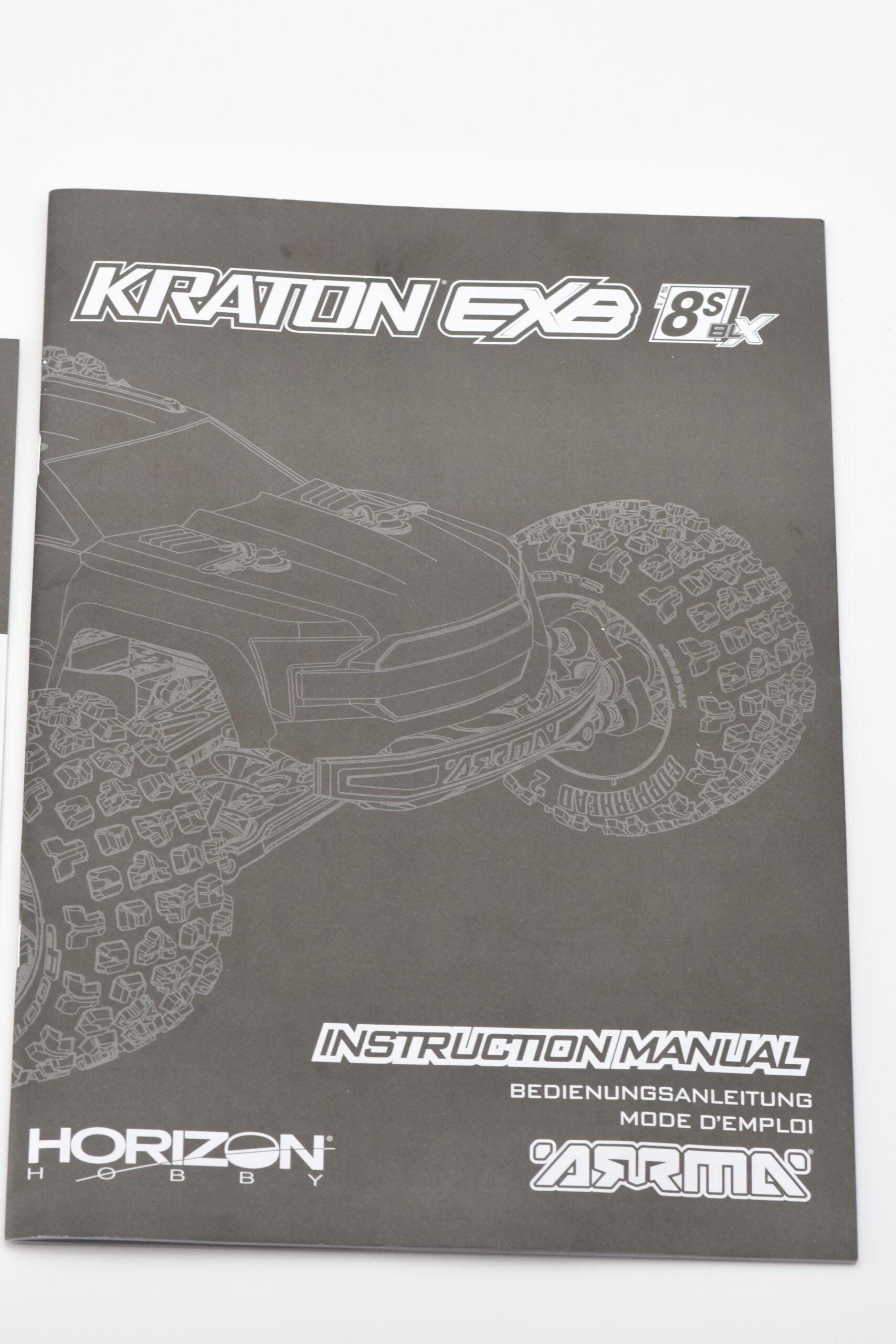 Arrma Kraton 8s EXB Manuals (3) Arrma KRATON 8S EXB User Manual Quick Guide, Parts List Exploded Views ARA5808V2