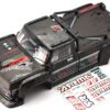 OUTCAST 8S EXB - Body Shell (BLACK polycarbonate cover & Body Pins ARA5810V2T1)