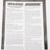 Fits Traxxas 1/10 Wide-MAXX User Manual Quick Guide, Parts List Exploded Views
