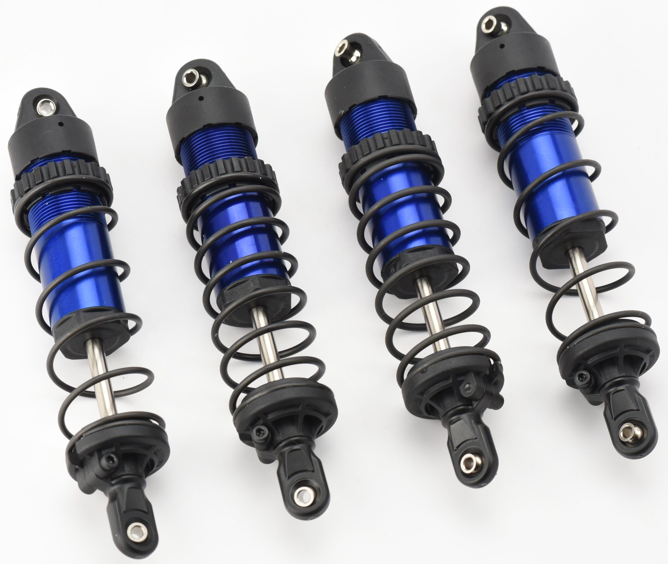 Fits Traxxas 89086-4 1/10 Wide-MAXX - SHOCKS (BLUE-Anodized dampers & springs