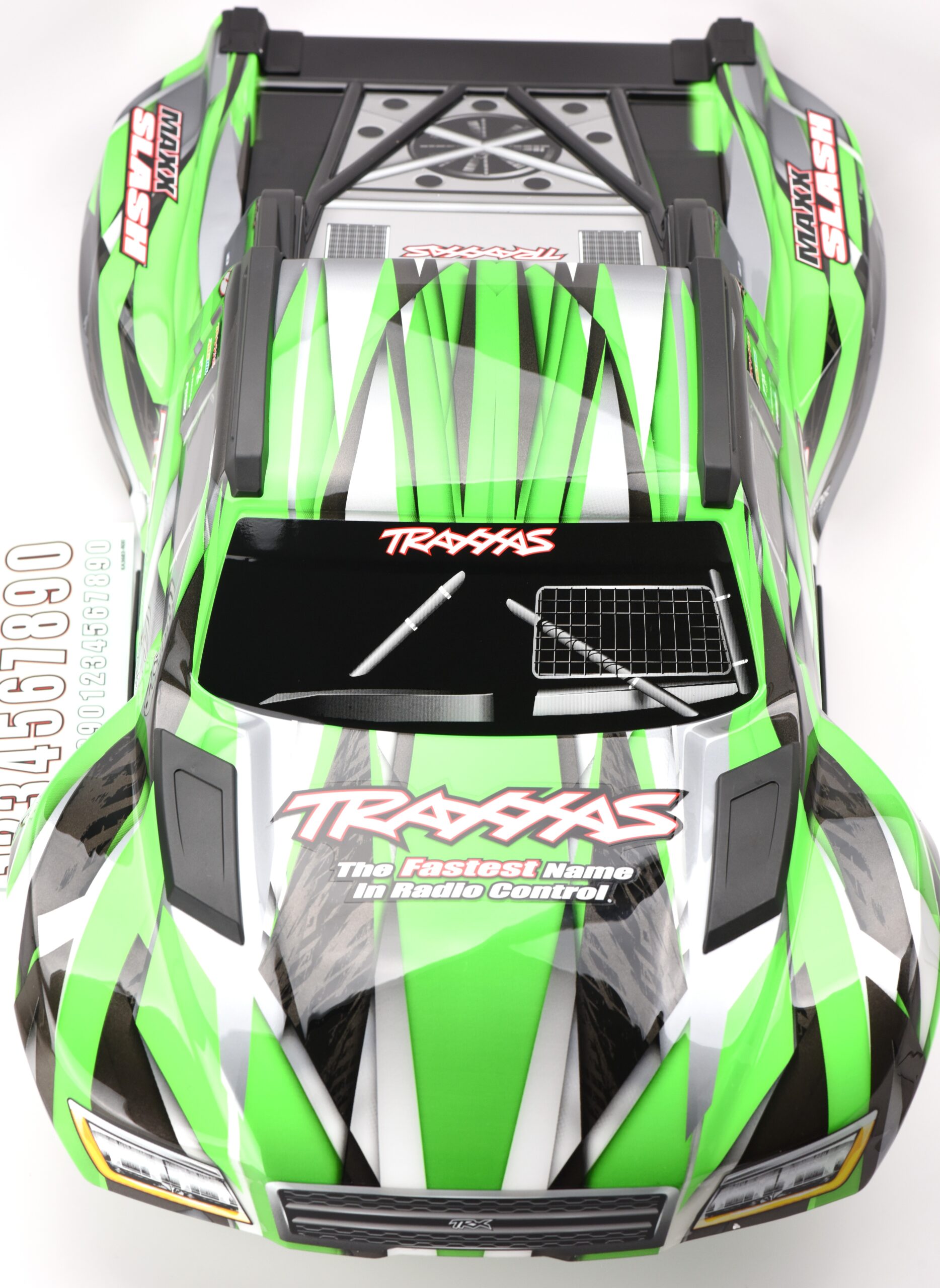 Traxxas Maxx Slash Body (3) Fits Maxx Slash BODY Shell (GREEN Painted ProGraphics, clipless Traxxas 102076-4)