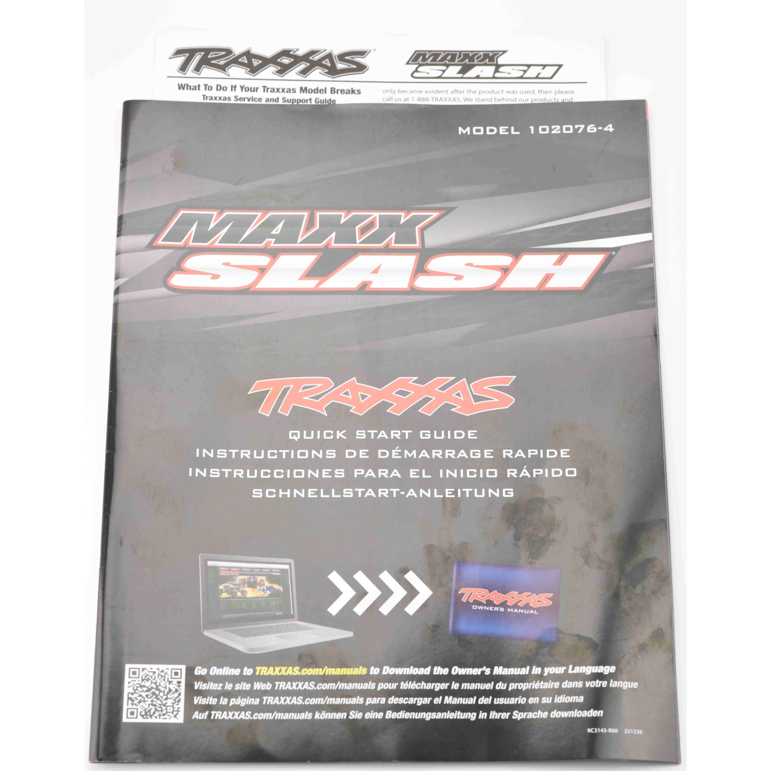Traxxas Maxx Slash Manual Fits Traxxas MAXX SLASH User Manual Quick Guide, Parts List Exploded Views