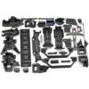 Traxxas Maxx Slash Plastic Chassis Parts Fits Maxx Slash Plastic Set (Bulkheads, skid plates Brace box Traxxas 102076-4)