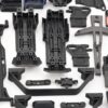 Traxxas Maxx Slash Plastic Chassis Parts (4) Fits Maxx Slash Plastic Set (Bulkheads, skid plates Brace box Traxxas 102076-4)