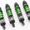 Traxxas Maxx Slash Shocks Dampers (2) Fits Maxx Slash SHOCKS (GREEN-Anodized Gt-maxx 8961 springs Traxxas 102076-4)