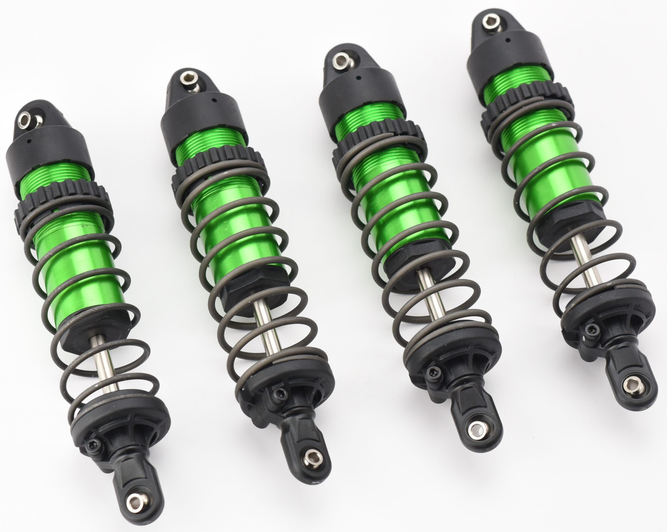 Traxxas Maxx Slash Shocks Dampers (2) Fits Maxx Slash SHOCKS (GREEN-Anodized Gt-maxx 8961 springs Traxxas 102076-4)