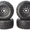Fits Maxx Slash Wheels & Tires Belted Factory Glued (set 4) Traxxas 102076-4