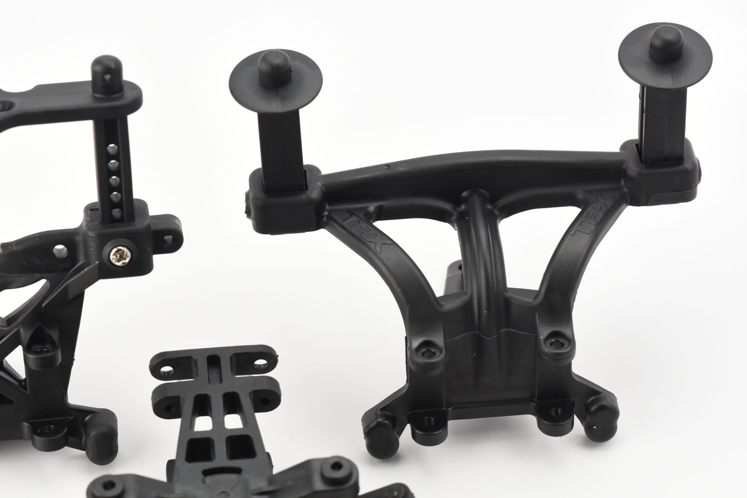 Traxxas Nitro Revo 3.3 Body Mounts Steering (4) Fits Traxxas Nitro Revo 3.3 Steering Assembly, BODY MOUNTS (Shock TOWERS, Skid)