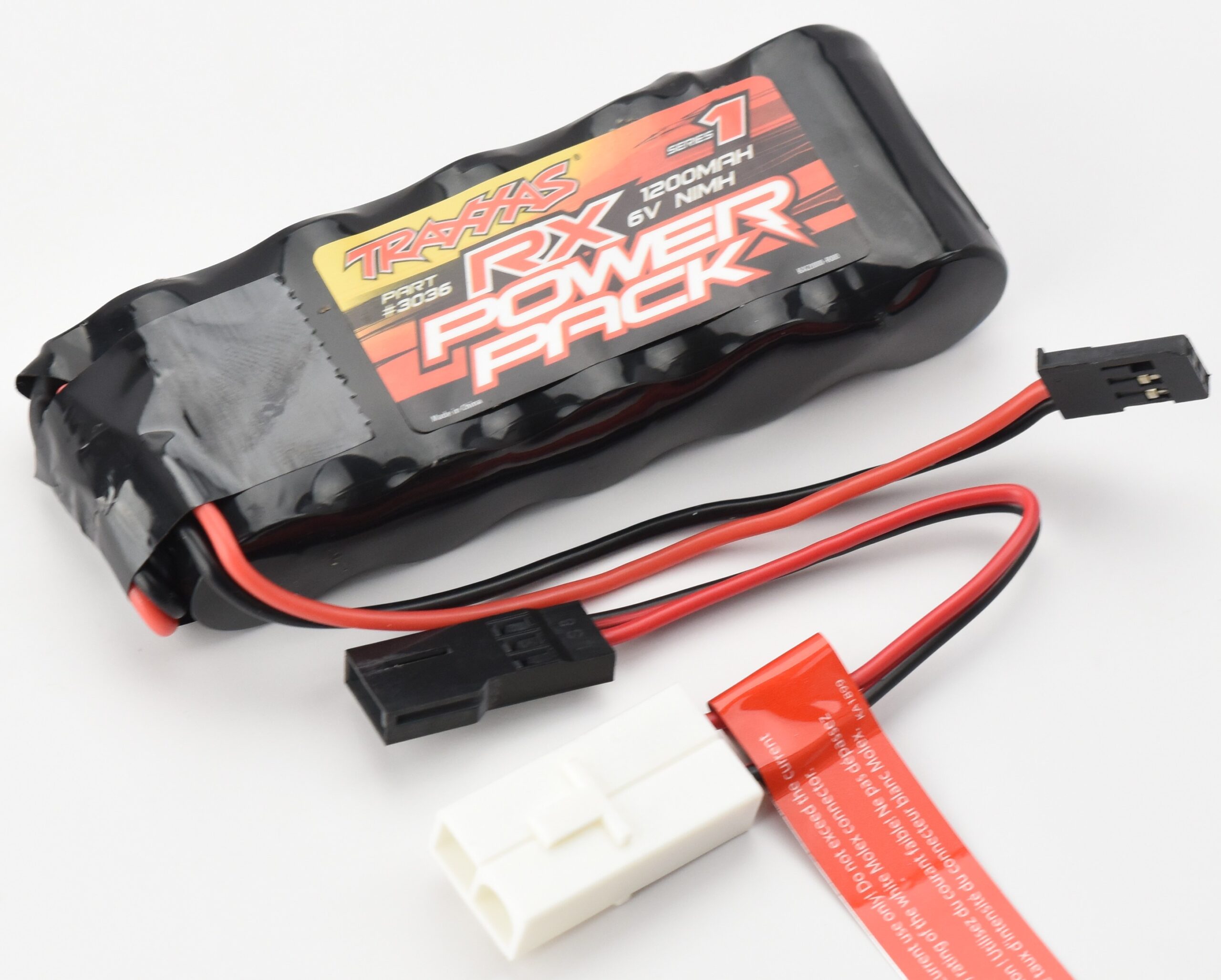 Traxxas Nitro Revo 3036 Battery (2) Fits Traxxas Nitro Revo 3.3 53097-3 - RX 6V BATTERY & Adaptor NiMh 1200mah