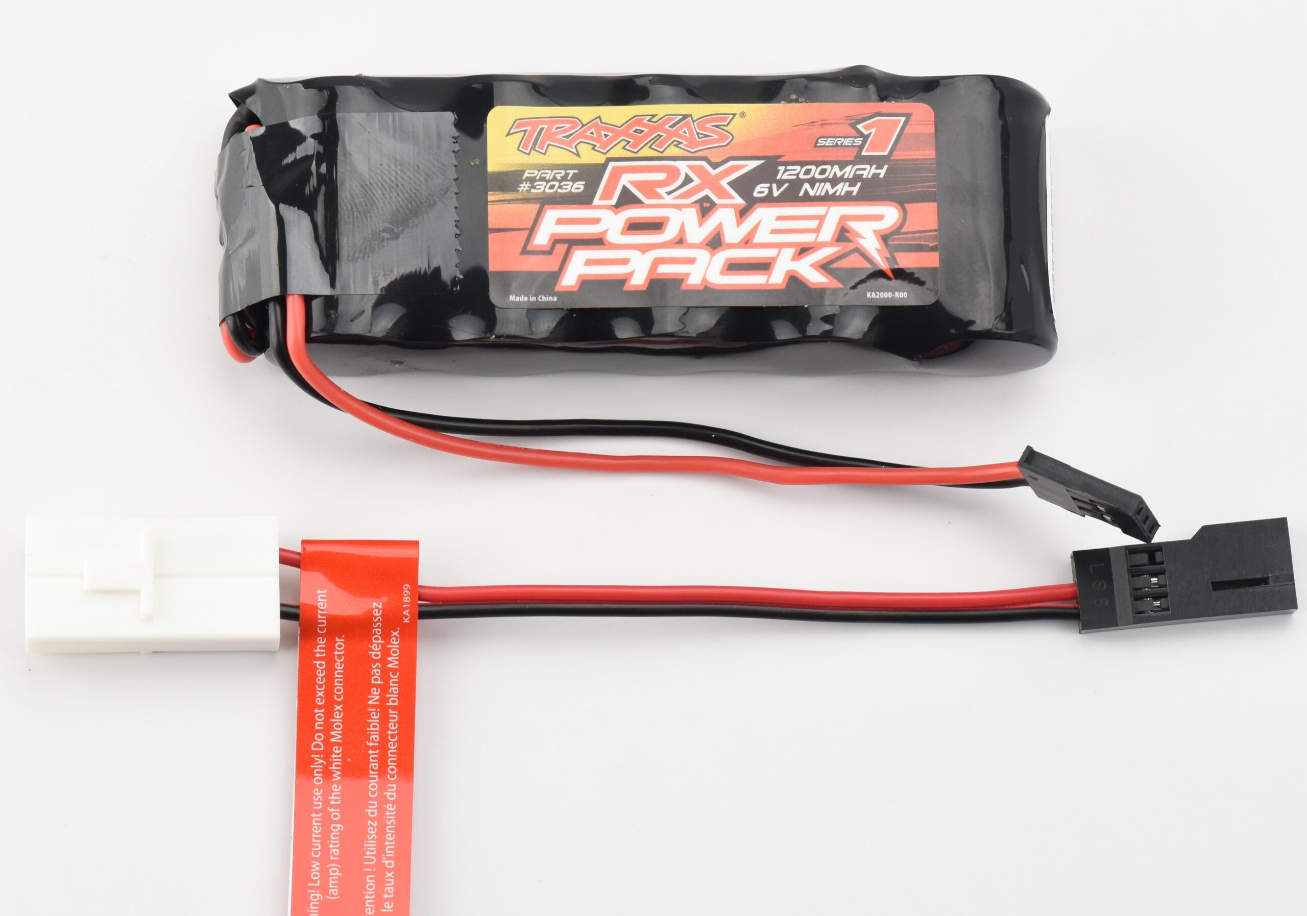 Traxxas Nitro Revo 3036 Battery (4) Fits Traxxas Nitro Revo 3.3 53097-3 - RX 6V BATTERY & Adaptor NiMh 1200mah