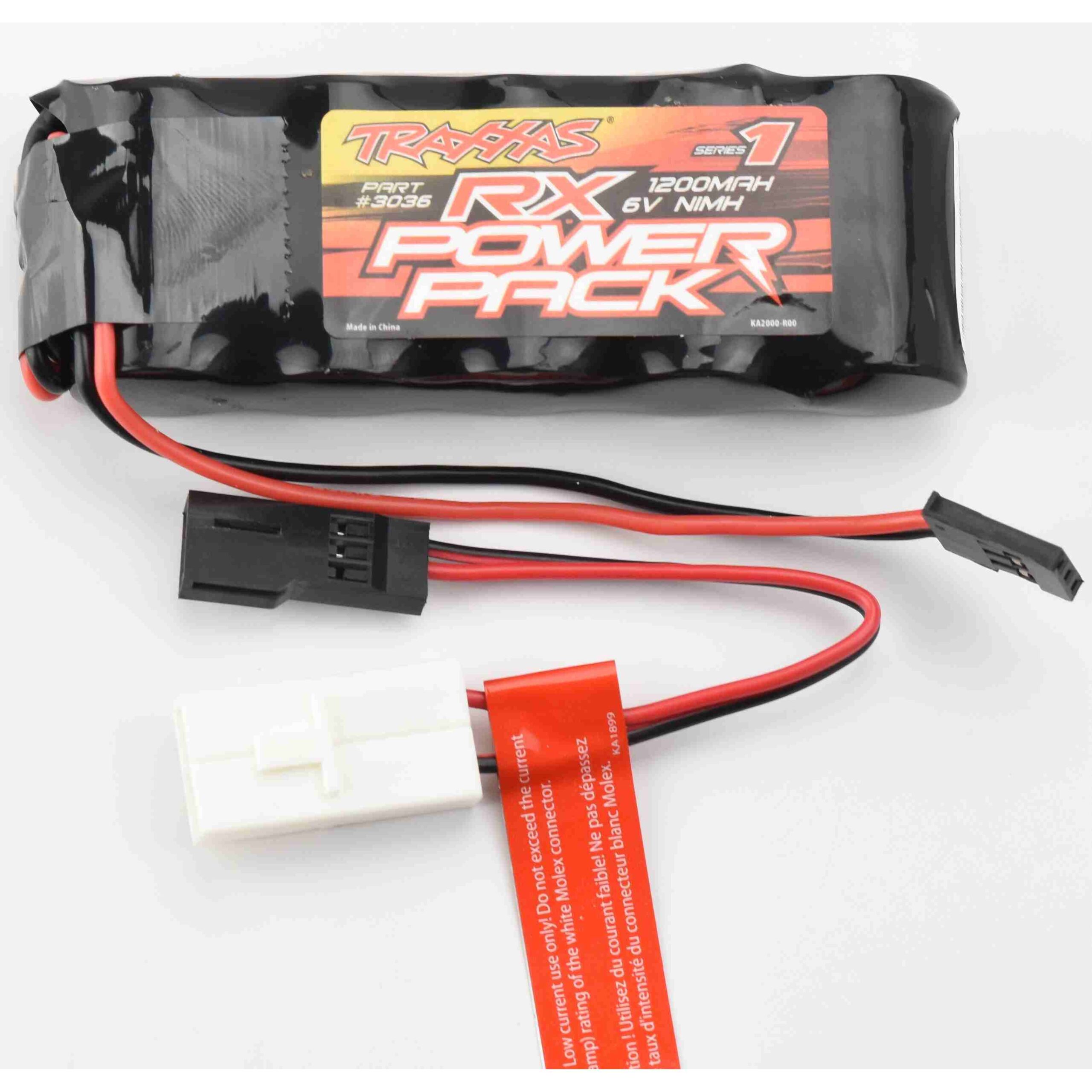 Traxxas Nitro Revo 3036 Battery Fits Traxxas Nitro Revo 3.3 53097-3 - RX 6V BATTERY & Adaptor NiMh 1200mah
