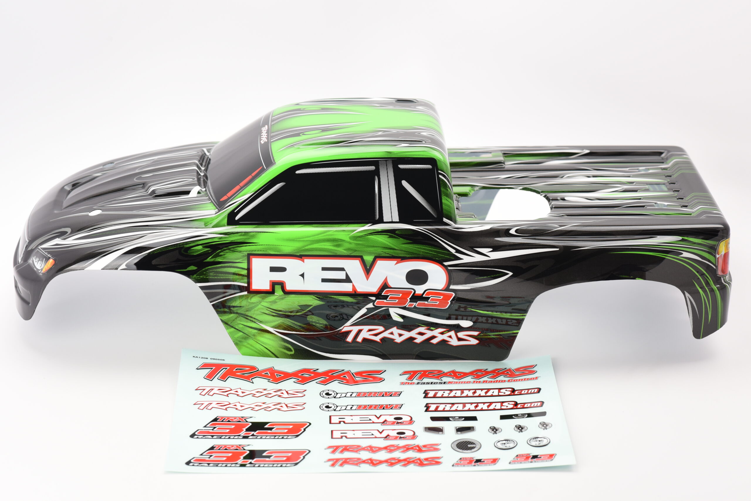 Traxxas Revo 3.3 Body (3) Fits Traxxas Nitro Revo 3.3 53097-3- BODY (GREEN, Shell, & Decal, Cover Painted)