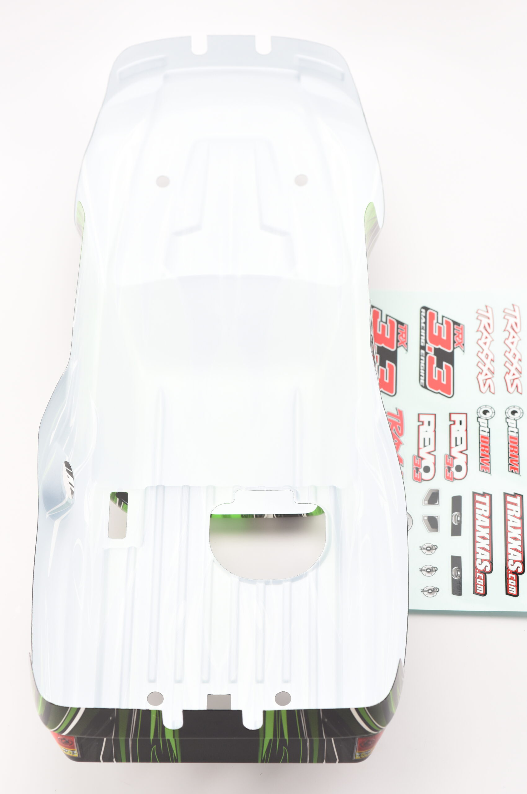 Traxxas Revo 3.3 Body (4) Fits Traxxas Nitro Revo 3.3 53097-3- BODY (GREEN, Shell, & Decal, Cover Painted)