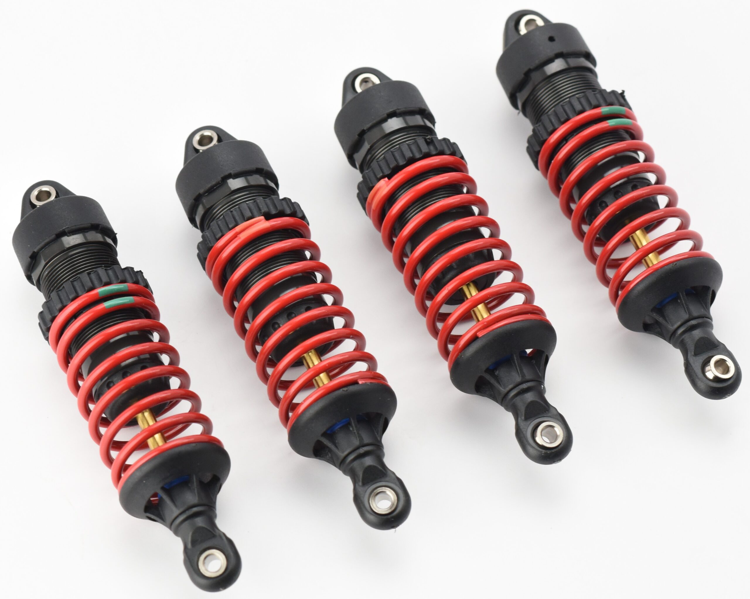 Fits Traxxas Nitro Revo 3.3 53097-3 - SHOCKS (dampers & springs, F&R Factory GTR)
