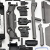 Fits Traxxas Sledge PLASTIC SET, Side Guards, Battery Tray, Roll Tower, Chassis/Wing Braces 95076-4