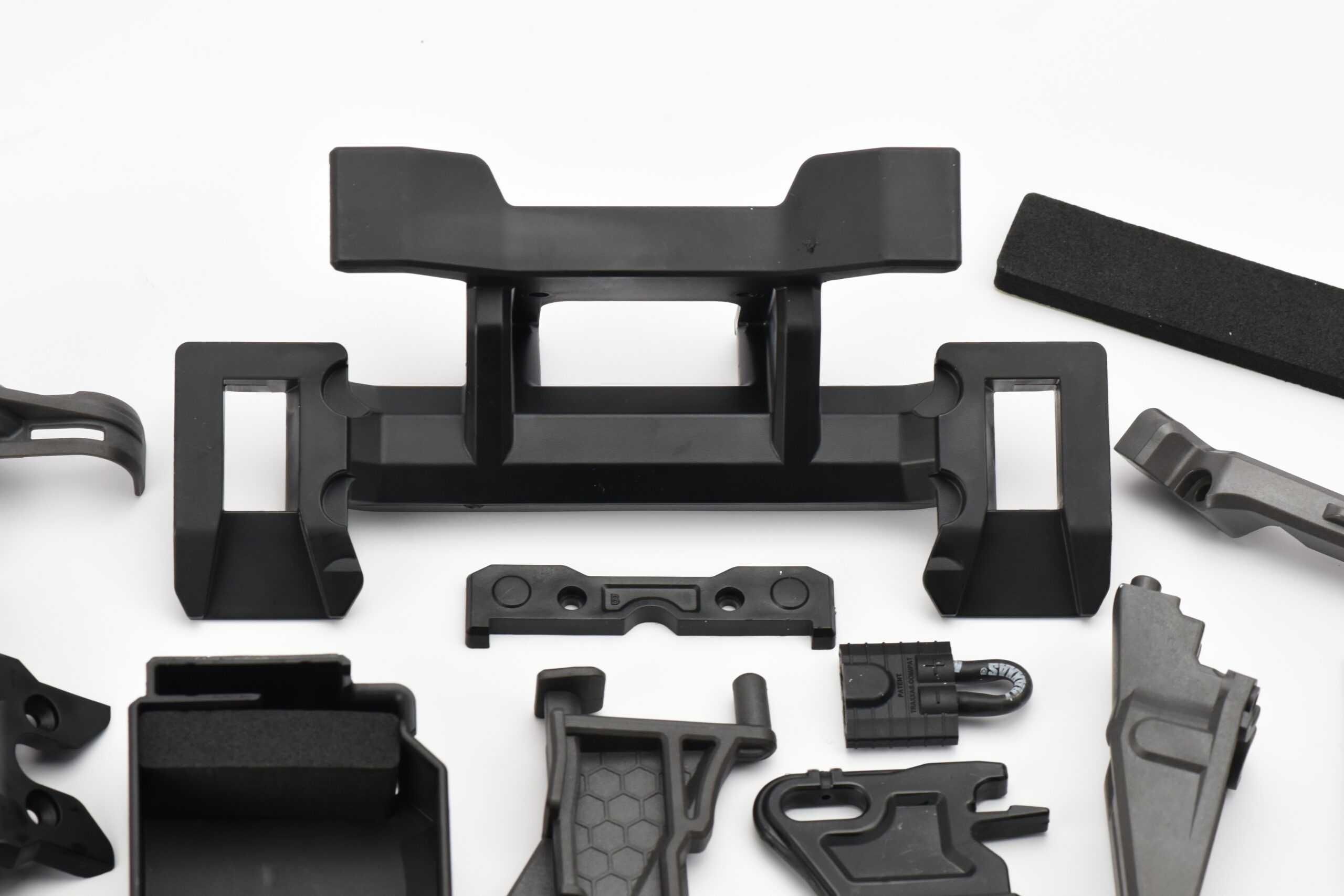 Fits Traxxas Sledge PLASTIC SET, Side Guards, Battery Tray, Roll Tower, Chassis/Wing Braces 95076-4