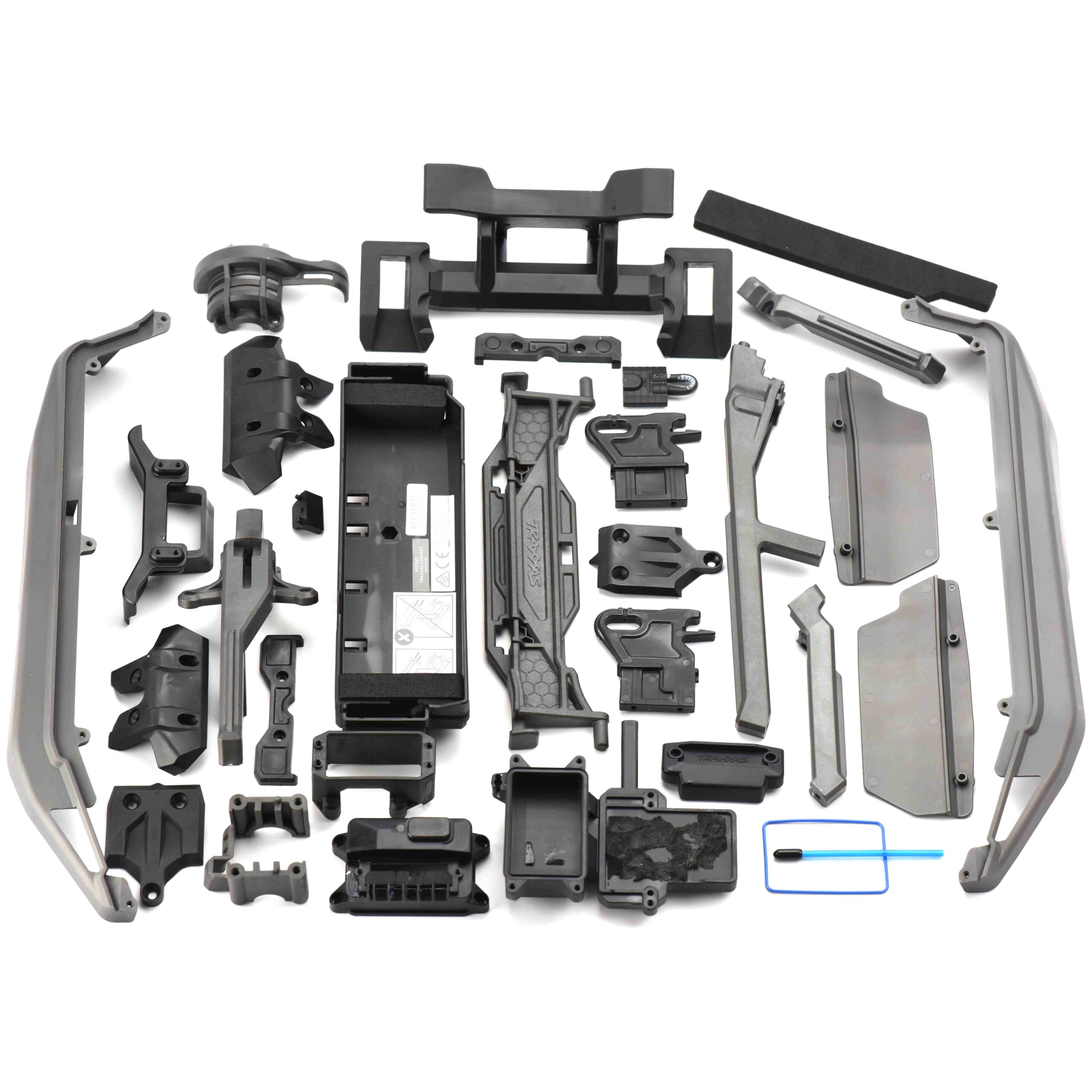 Fits Traxxas Sledge PLASTIC SET, Side Guards, Battery Tray, Roll Tower, Chassis/Wing Braces 95076-4