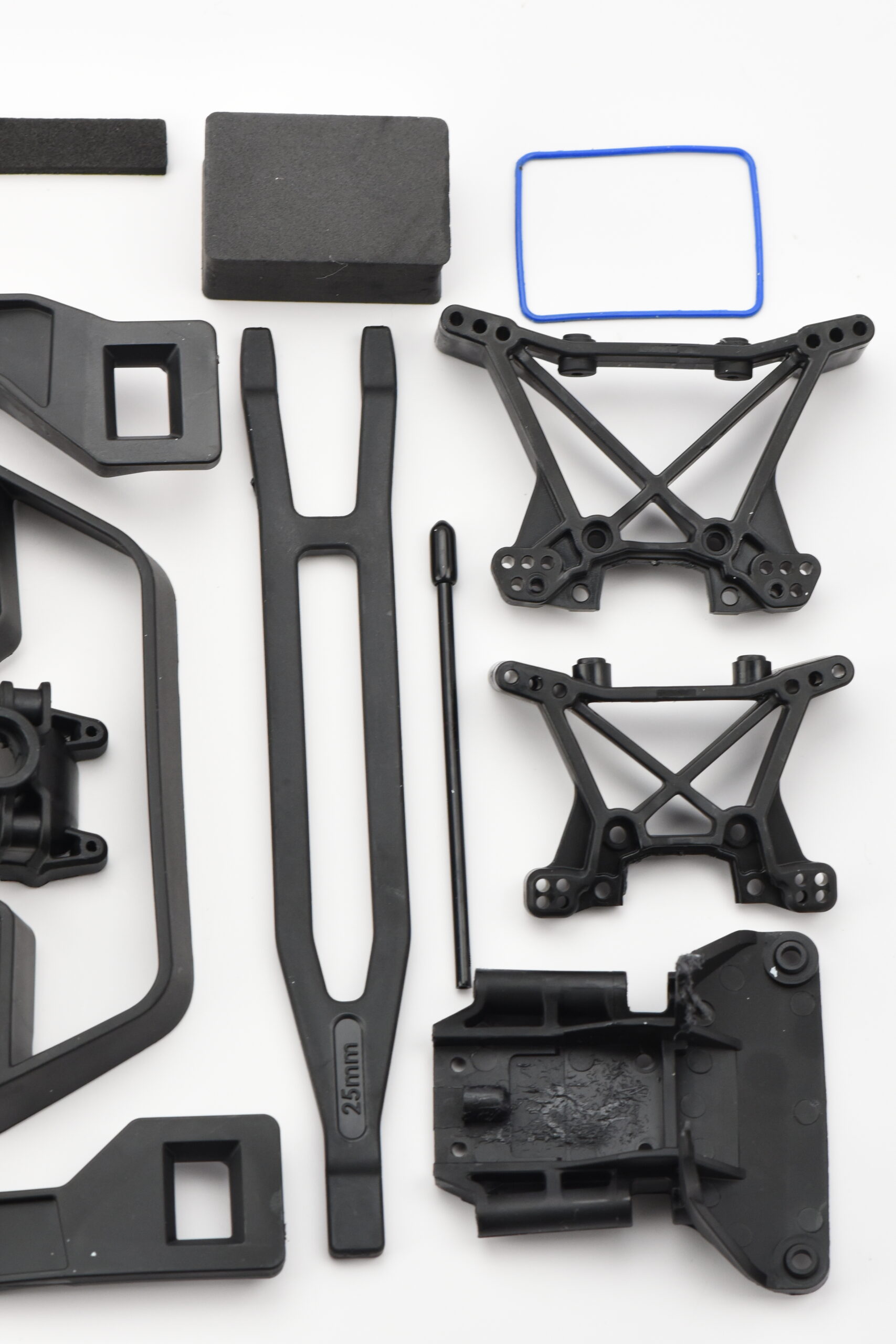 Traxxas Slash Ultimate Chassis Parts (4) Fits Traxxas SLASH 4x4 ULTIMATE Receiver Box, bulkhead clipless nerf sway bars