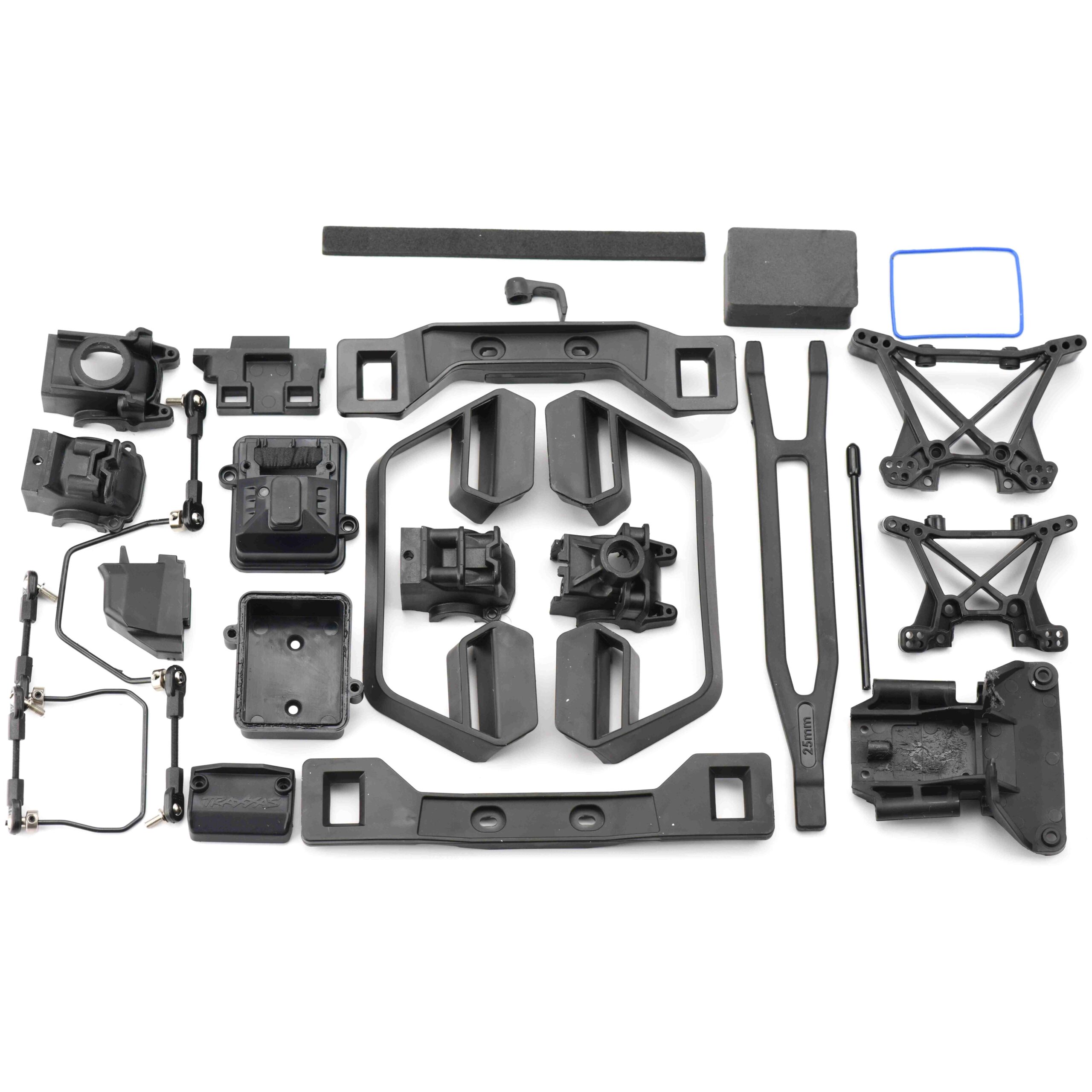 Traxxas Slash Ultimate Chassis Parts Fits Traxxas SLASH 4x4 ULTIMATE Receiver Box, bulkhead clipless nerf sway bars