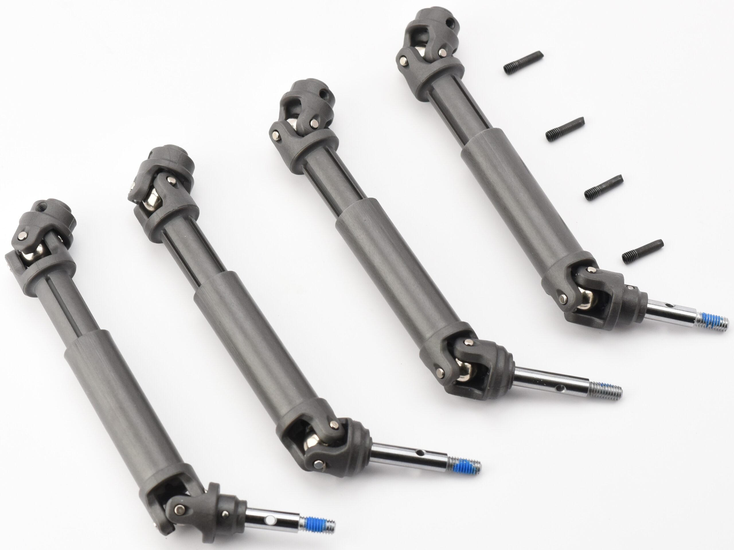 Traxxas Slash Ultimate Driveshafts (2) Fits Traxxas SLASH 4x4 ULTIMATE Rustler DRIVESHAFTS, heavy duty platinum 68277-4