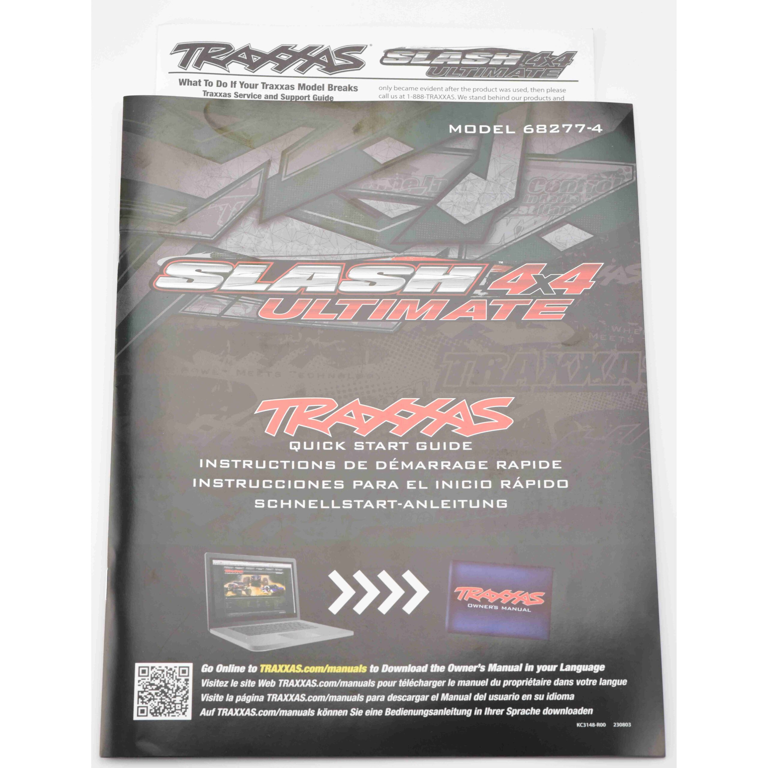 Traxxas Slash Ultimate Manual Fits Traxxas SLASH 4x4 ULT User Manual Quick Guide, Parts List Exploded Views