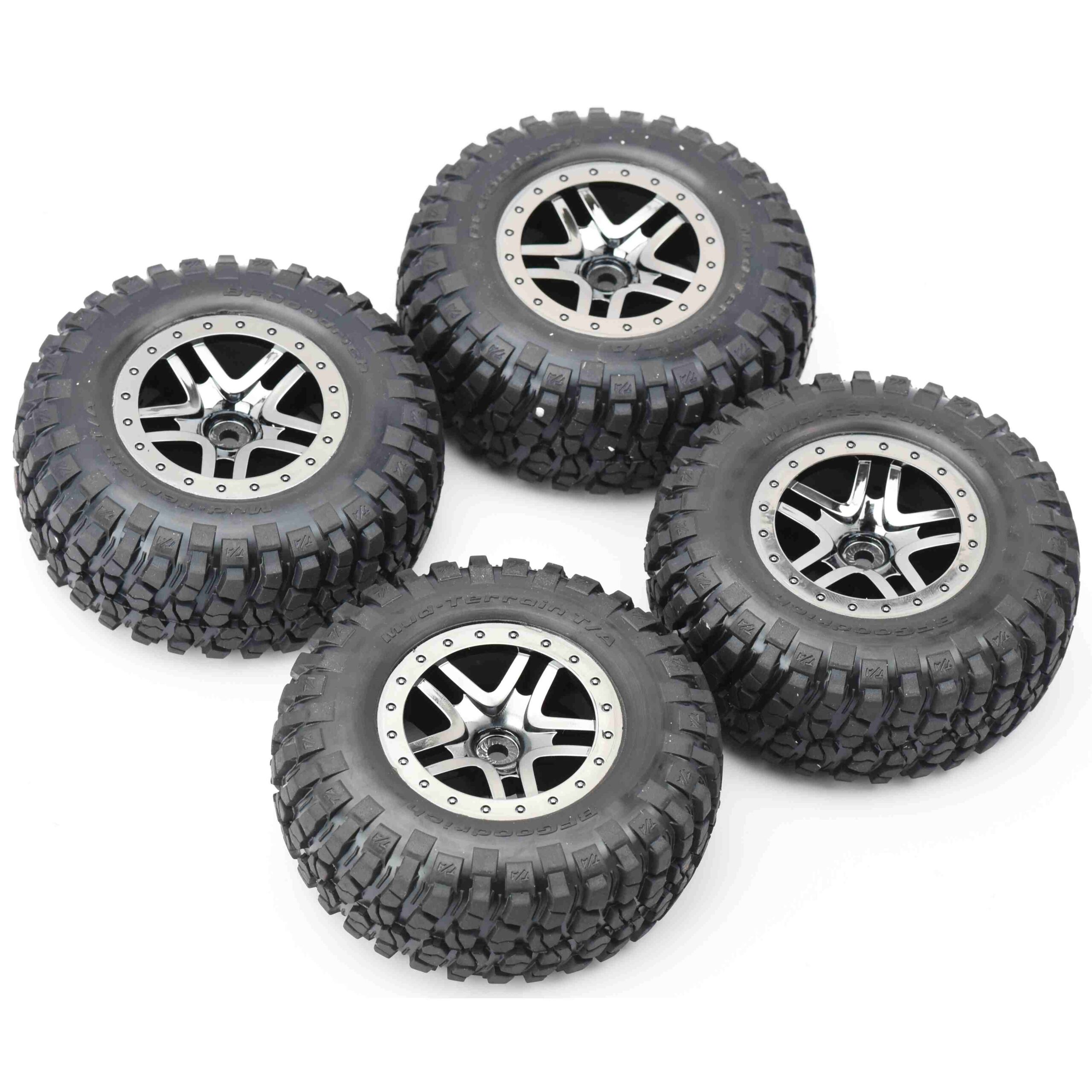 Traxxas Slash Ultimate Tires Wheels Fits Traxxas SLASH 4x4 ULTIMATE 68277-4 - TIRES BLACK S1 BFG RACING COMPOUND 12mm