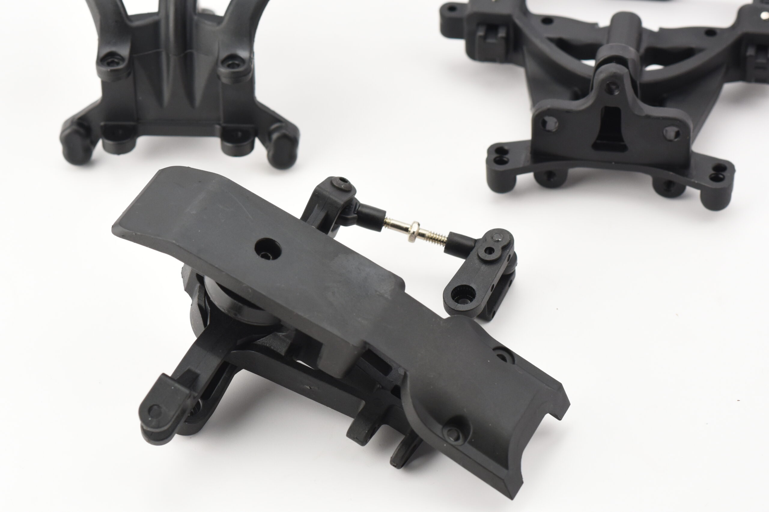 Fits Traxxas Slayer Pro 4x4 Steering Assembly, BODY MOUNTS (Shock TOWERS, Skid)