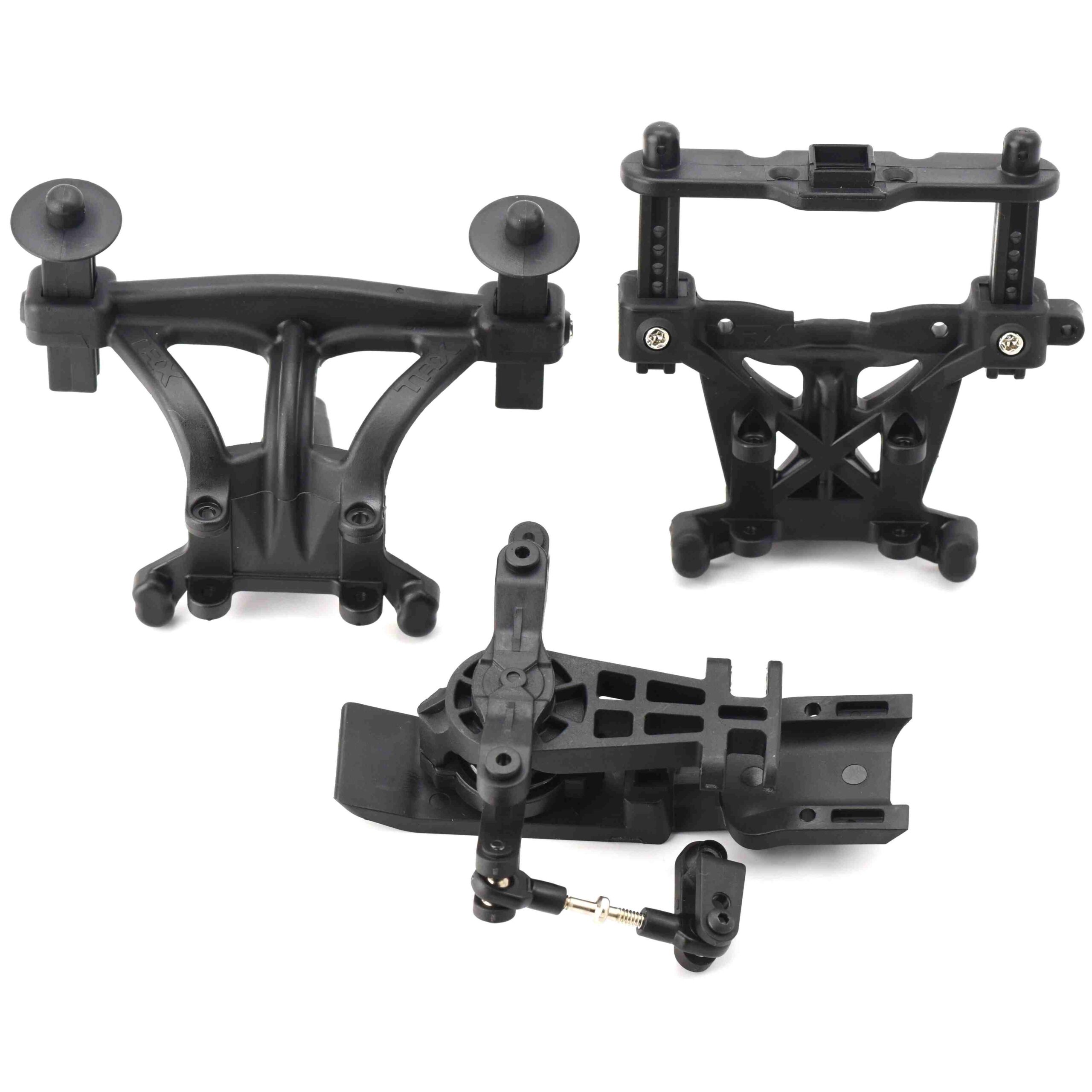 Fits Traxxas Slayer Pro 4x4 Steering Assembly, BODY MOUNTS (Shock TOWERS, Skid)