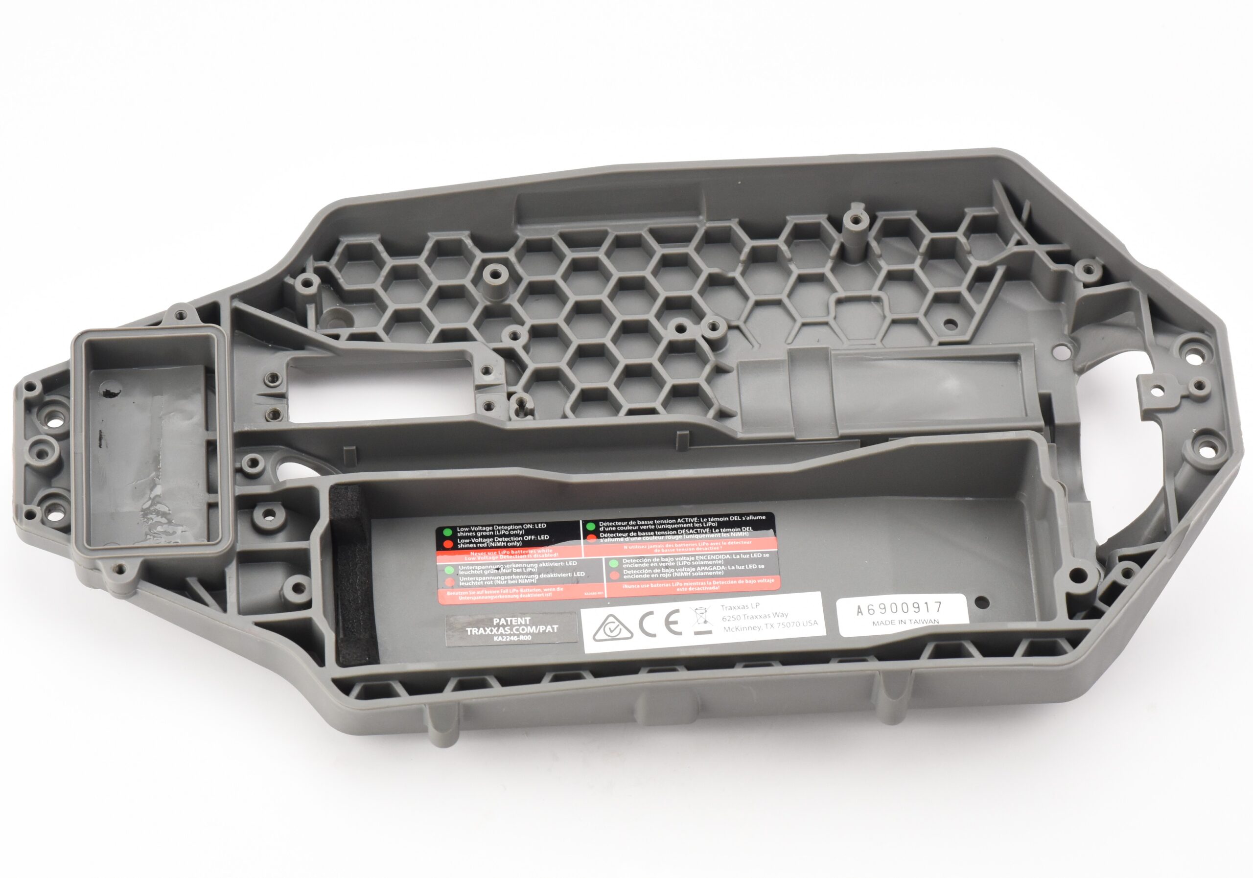 Traxxas Stampede 4x4 Chassis (2) Fits Traxxas Stampede 4x4 Hoss VXL CHASSIS nylon gray TRA9022 Brushless 90376-4