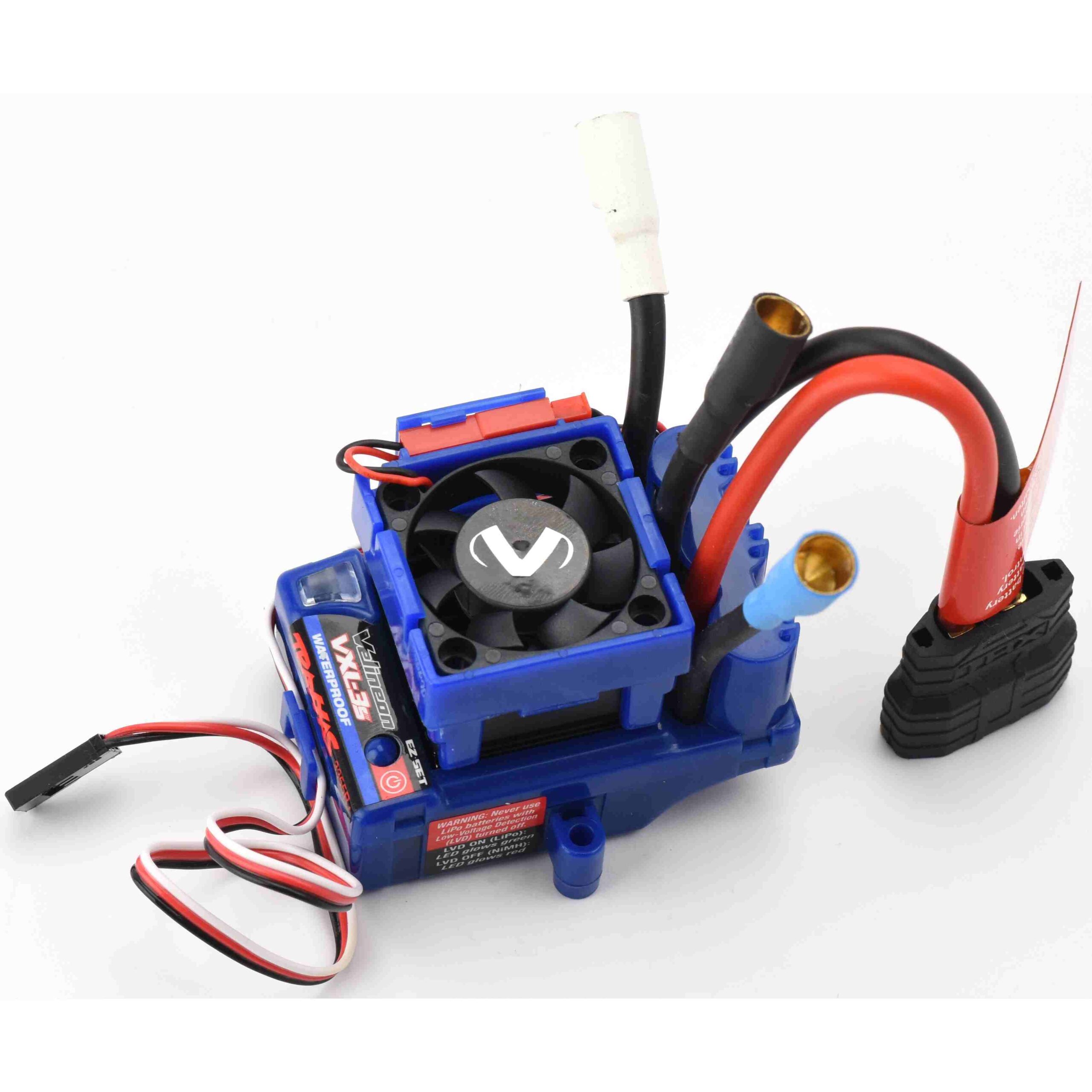 Traxxas Stampede 4x4 ESC Fits Traxxas Stampede 4x4 VXL ESC, Velineon VXL-3s, Cooling Fan Hoss 6.5mm Bullet