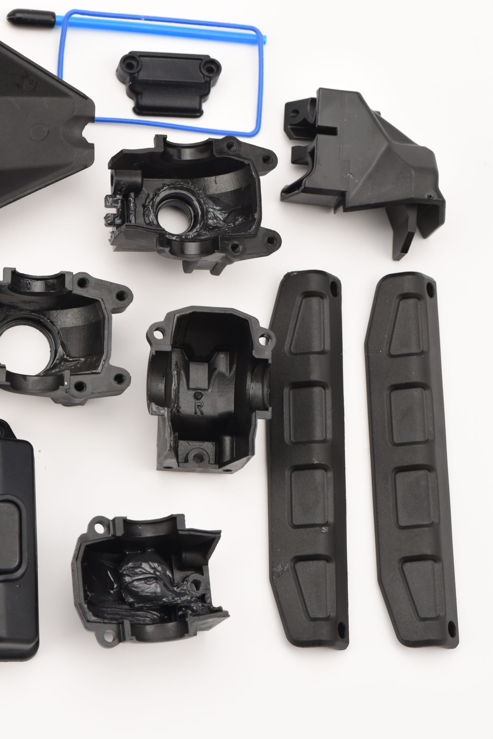 Traxxas Stampede 4x4 Plastic Chassis Parts (4) Traxxas Stampede 4x4 VXL Receiver Box, diff housing, bulkhead shock towers hoss