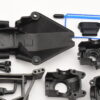Traxxas Stampede 4x4 Plastic Chassis Parts (5) Traxxas Stampede 4x4 VXL Receiver Box, diff housing, bulkhead shock towers hoss