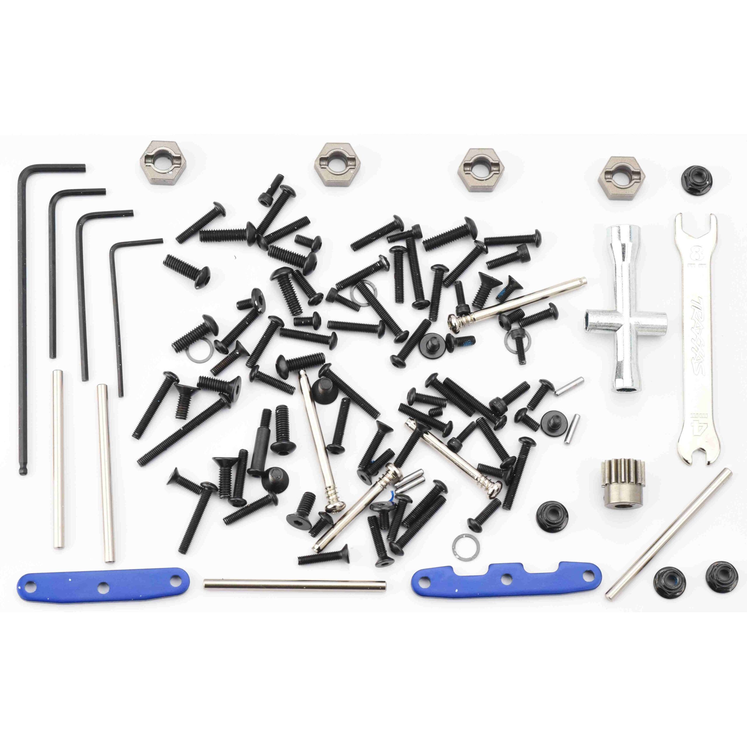 Traxxas Stampede 4x4 Screws Tools Fits Traxxas Stampede 4x4 VXL SCREWS & TOOLS Set wheel nuts, pins PINION hoss