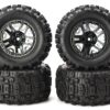 Traxxas Stampede 4x4 Tires Wheels (2) Fits Traxxas Stampede 4x4 VXL TIRES & Wheels, glued Tyres New hoss Sledgehammer