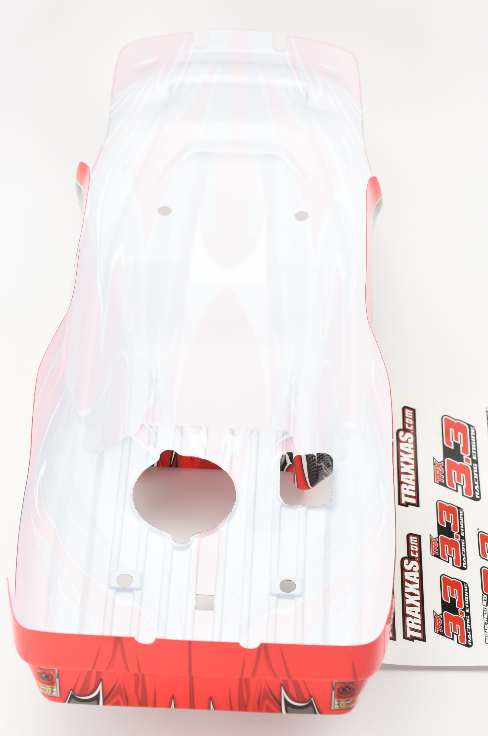 Traxxas T-Maxx 3.3 Body (4) Fits Traxxas T-Maxx 3.3 49077-3 - BODY shell (RED, GREY w/ Decals prographix