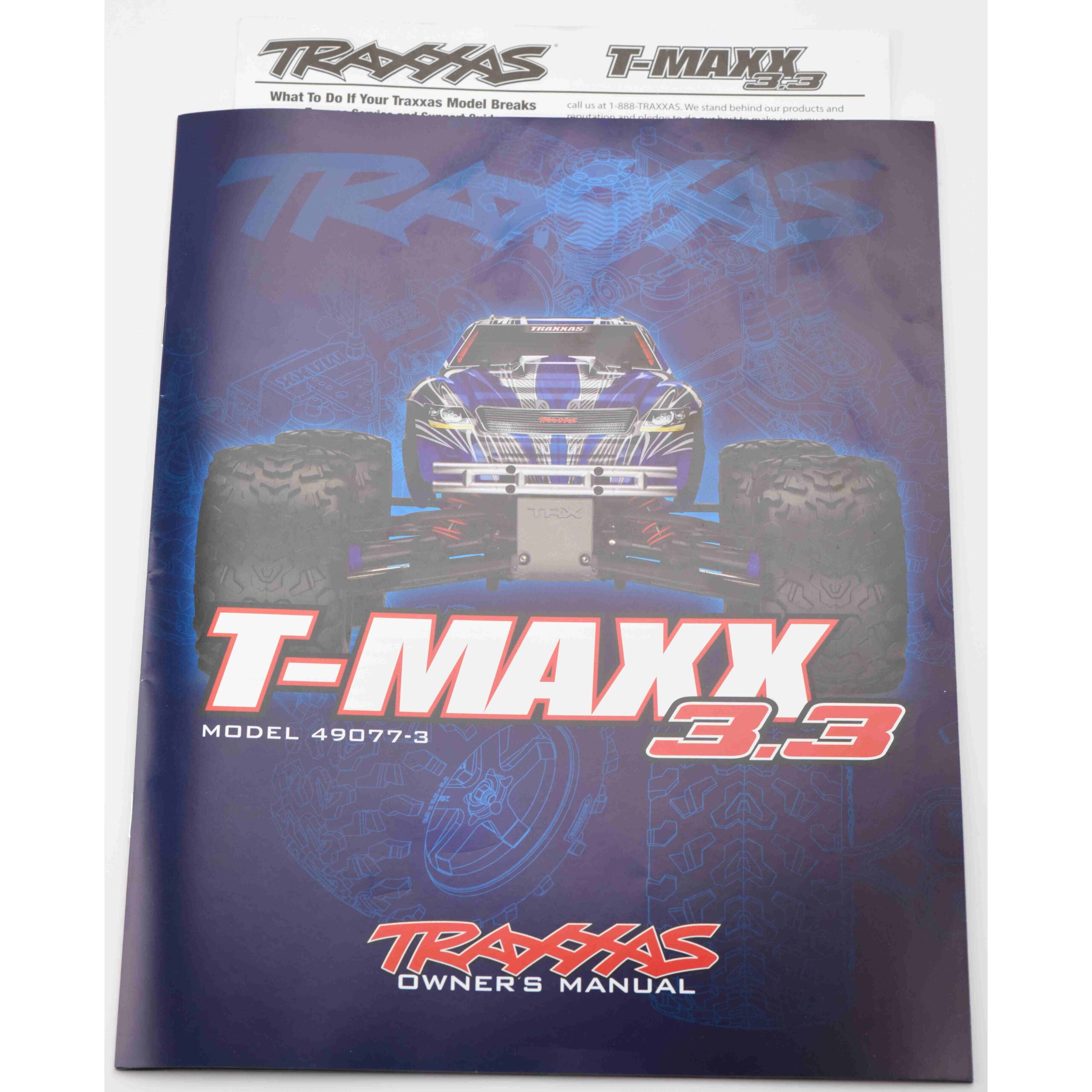 Traxxas T-Maxx 3.3 Manual Fits Traxxas T-Maxx 3.3 User Manual Quick Guide, Parts List Exploded Views