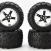 Traxxas T-Maxx 3.3 Tires Wheels (3) Fits Traxxas T-Maxx 3.3 49077-3 TIRES 4973 5373 4 WHEELS 6.3" 14mm hex Hurricane