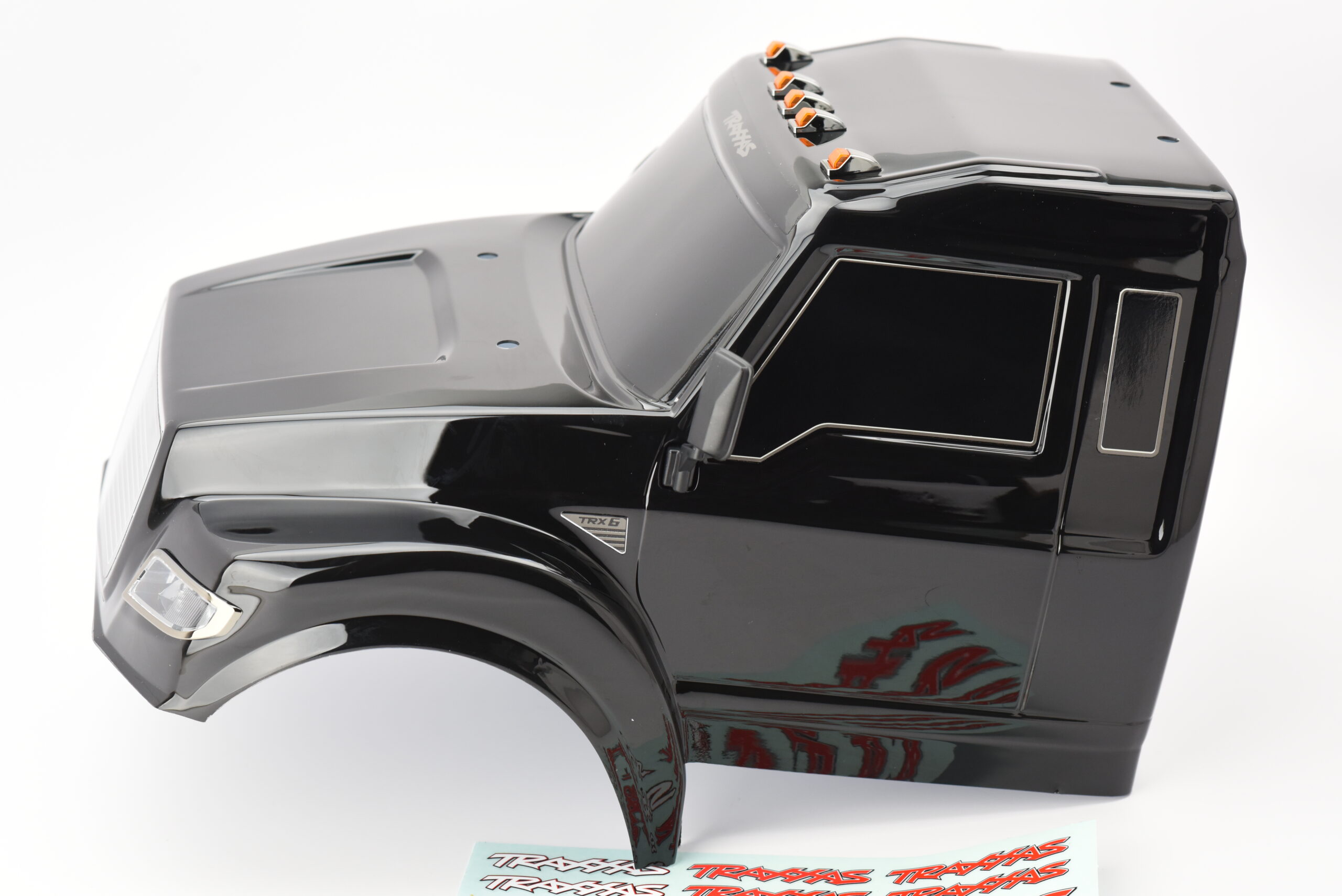 Fits TRX-6x6 Flatbed HAULER (88086-4) - BODY Cab BLACK Factory Painted Traxxas