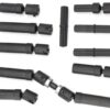 Fits TRX-6x6 Flatbed HAULER (88086-4) - Center shafts (Frt-Mid-Rear) Traxxas