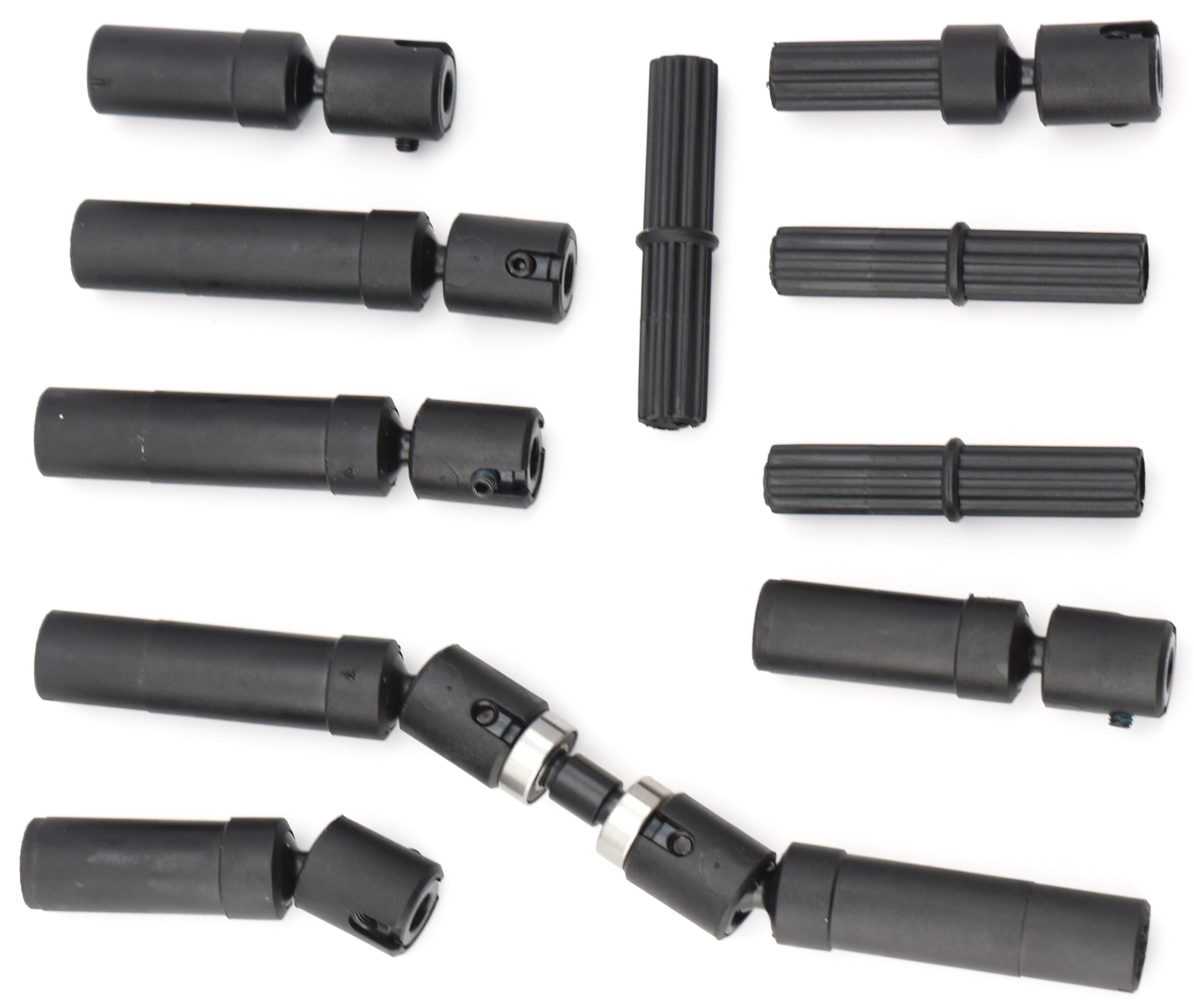 Fits TRX-6x6 Flatbed HAULER (88086-4) - Center shafts (Frt-Mid-Rear) Traxxas