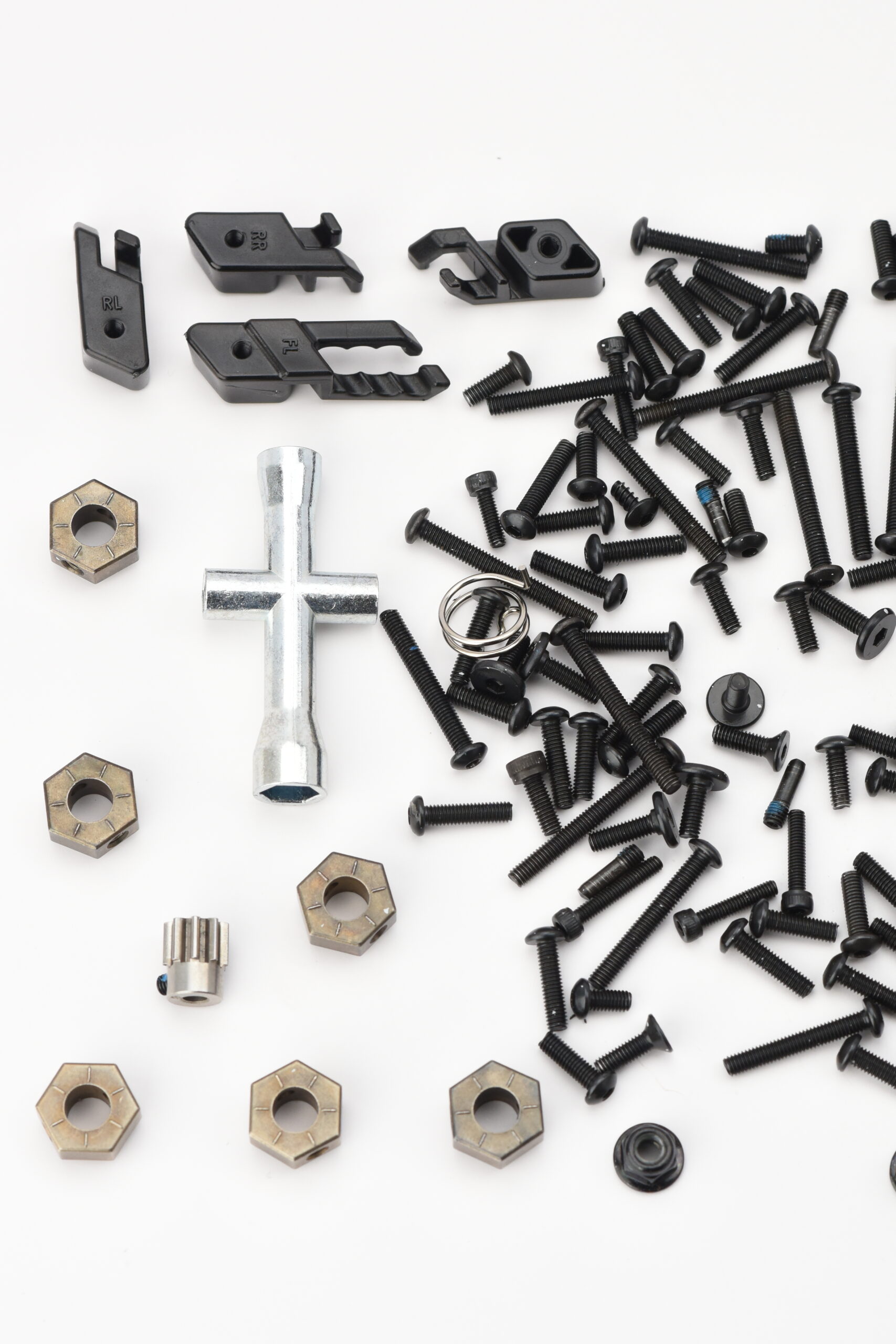 Fits TRX-6x6 Flatbed HAULER SCREWS tools 12mm Hex hubs nuts, PINION 8T, hardware