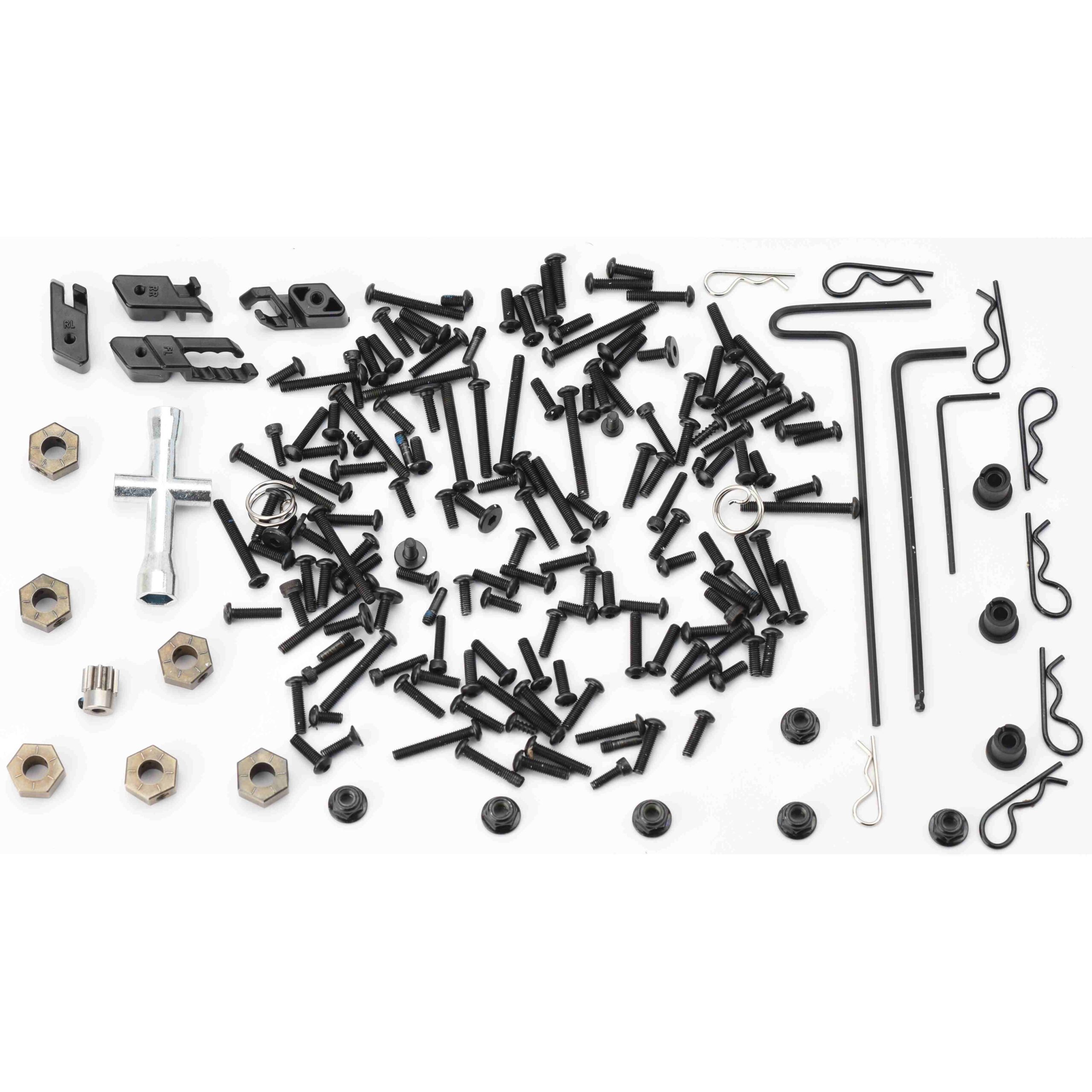 Fits TRX-6x6 Flatbed HAULER SCREWS tools 12mm Hex hubs nuts, PINION 8T, hardware