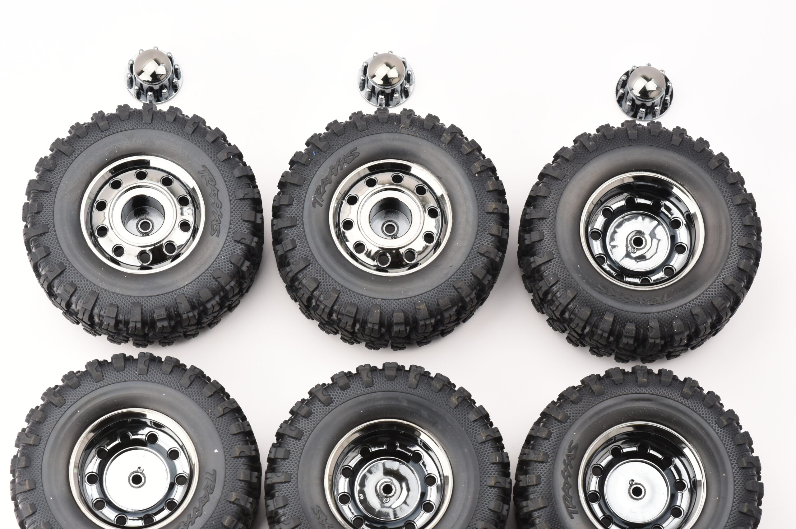 Fits TRX-6x6 Flatbed HAULER (88086-4) - TIRES & Wheels (Assembled 2.2") Traxxas