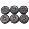 Fits TRX-6x6 Mercedes-Benz (88096-4) - TIRES & Wheels Caps (Assembled Traxxas)