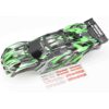 Traxxas Ultimate Rustler Body Fits Traxxas Ultimate RUSTLER 4X4 VXL Green Black Body Clip Less Support Mount