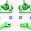 Traxxas Ultimate Rustler Casters Blocks (2) Fits Traxxas RUSTLER ULTIMATE C-HUBS Steering Caster Blocks Carriers Green Aluminum)